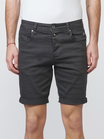 KOROSHI Slimfit Shorts in Schwarz: predná strana