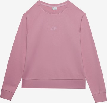 4F Athletic Sweatshirt in Pink: front