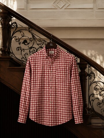 HerzSticht Traditional shirt 'Hochries' in Red