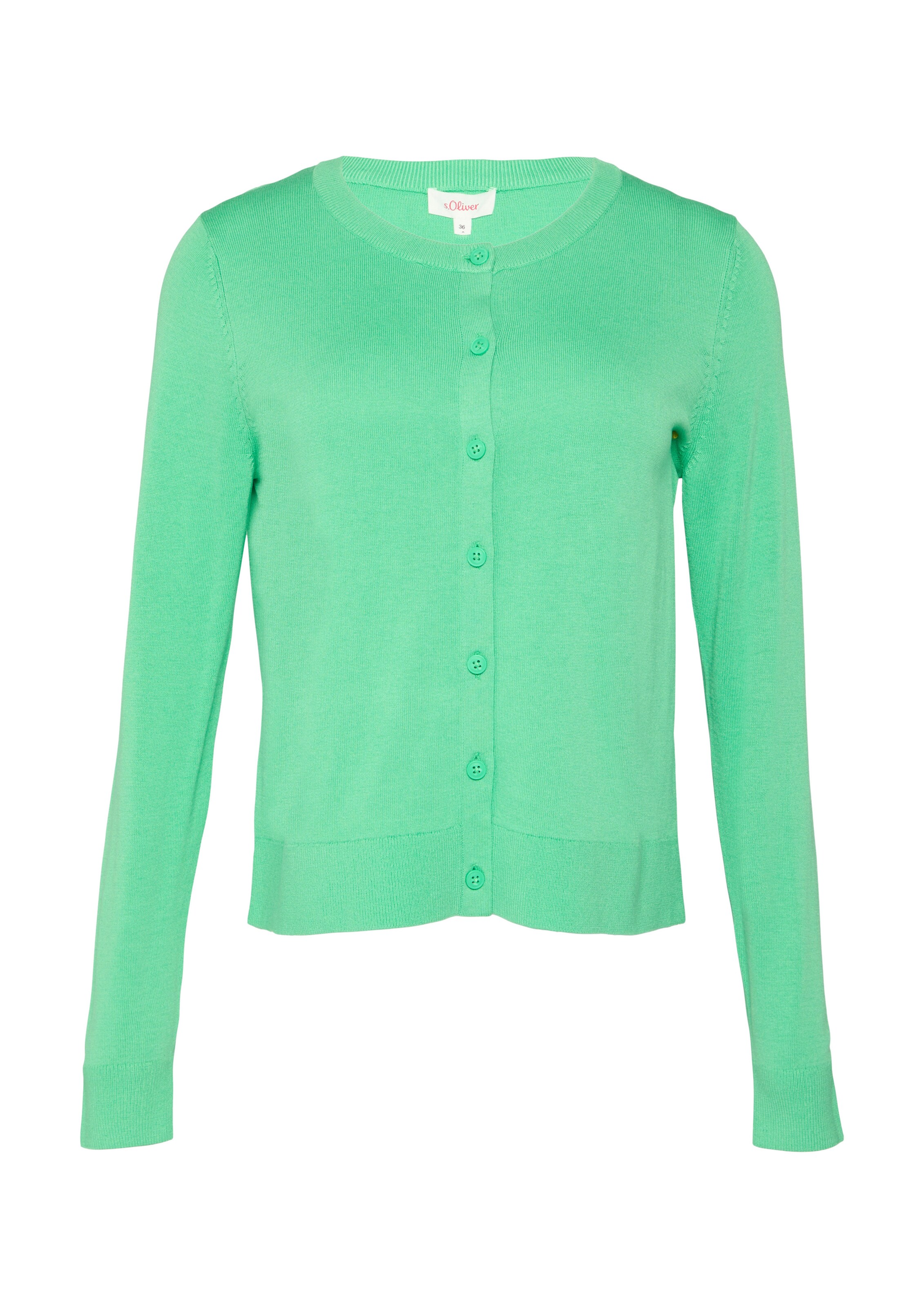 s.Oliver Strickjacke in Grün: Vorderseite