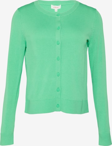 s.Oliver Strickjacke in Grün: Vorderseite