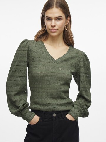 VILA Shirt in Groen: voorkant
