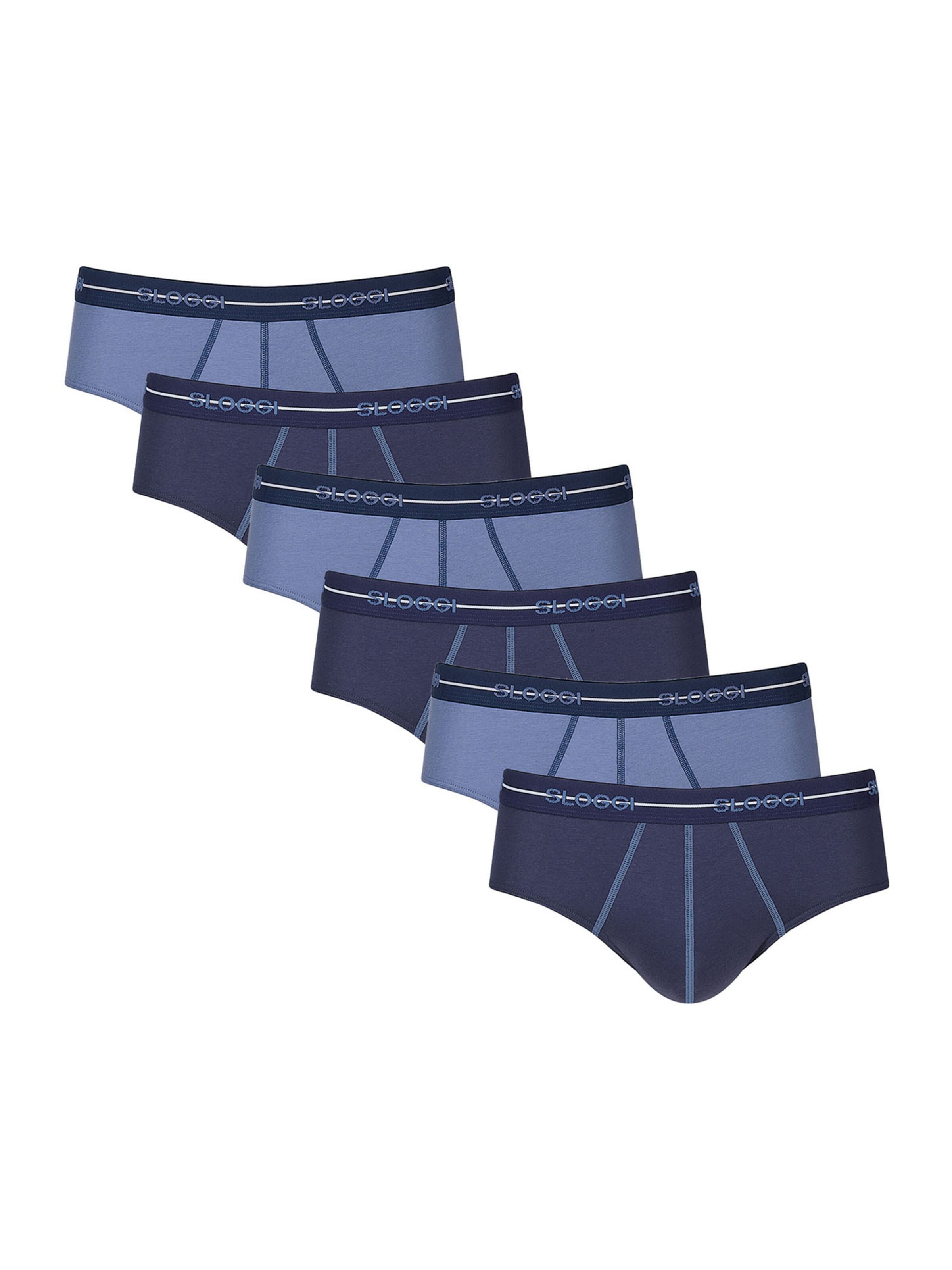 SLOGGI - Cueca 'Start' em azul: frente