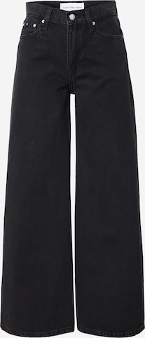 Calvin Klein Jeans Szeroka nogawka Jeansy w kolorze czarny: przód