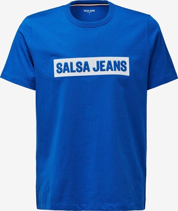 T-Shirt Salsa Jeans en bleu : devant