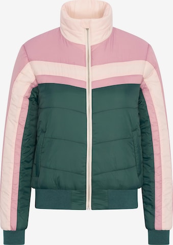 4funkyflavours Between-Season Jacket 'I'll Stay' in Green: front