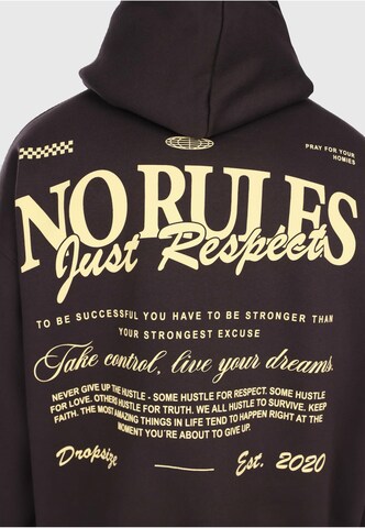 Dropsize Sweatshirt 'No Rules' in Bruin