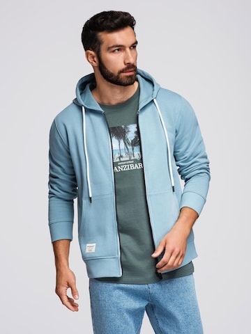 Sweat-shirt Ombre en bleu