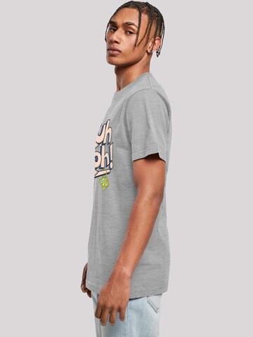 T-Shirt 'Ruh-Roh Dog Tag' F4NT4STIC en gris