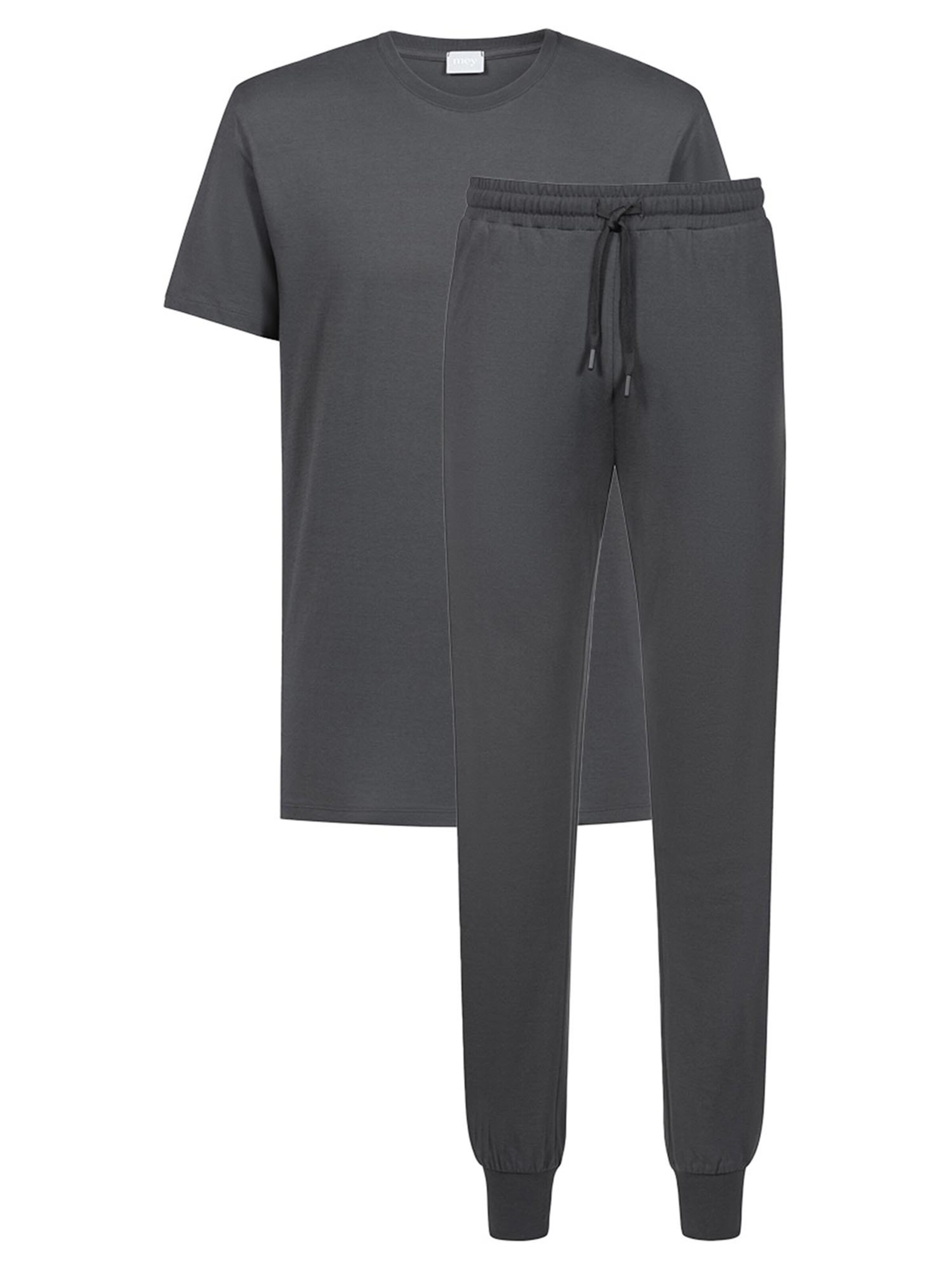 Mey Pajama short 'Neo' in Grey: front