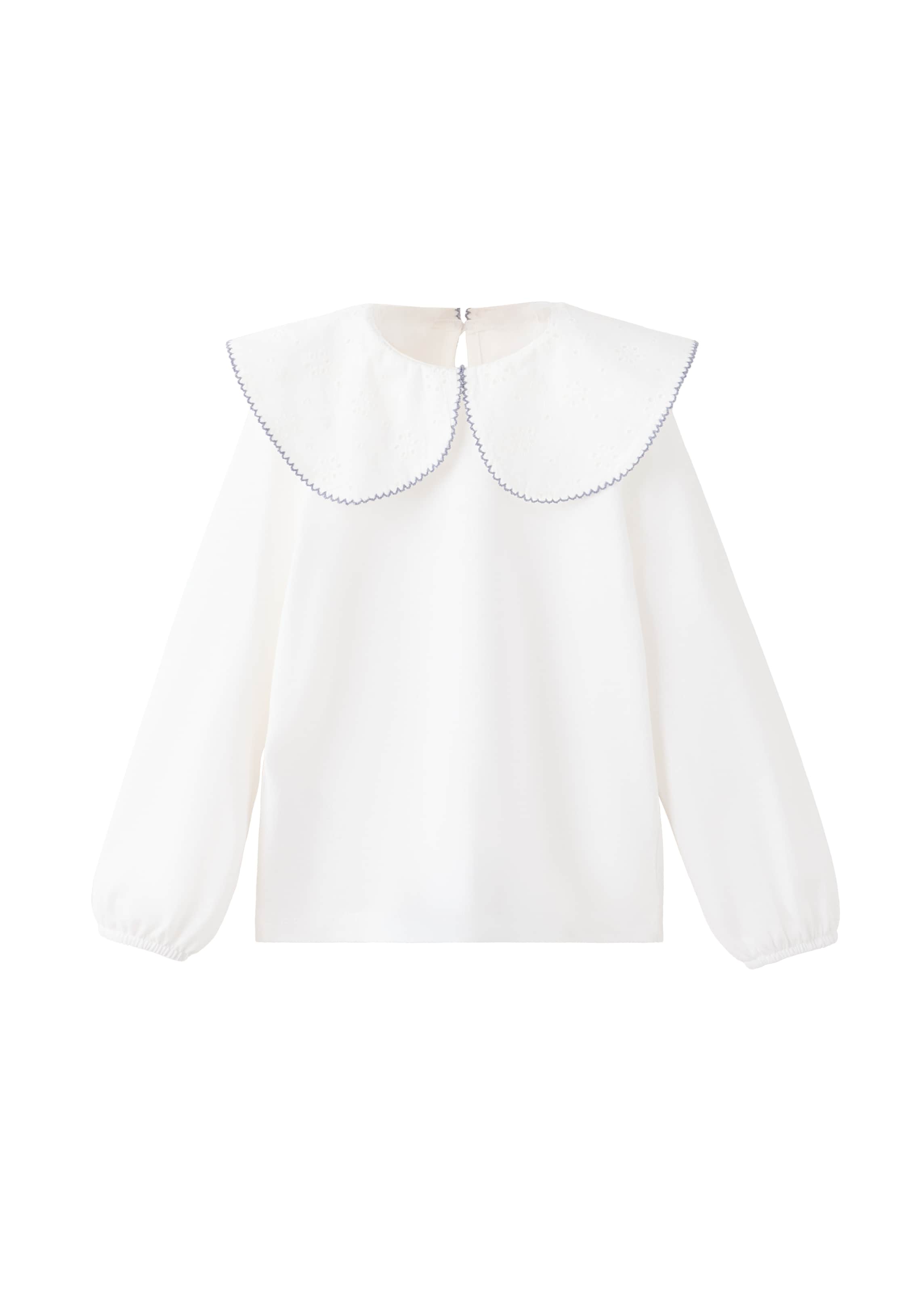 MANGO KIDS Shirt in Wit: voorkant