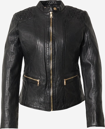 melns Mauritius Starpsezonu jaka 'Makena': no priekšpuses