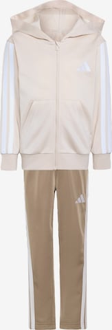 Survêtement 'Essentials' ADIDAS SPORTSWEAR en beige : devant