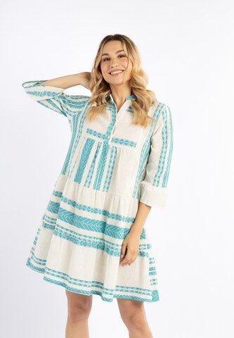 IZIA Summer dress in Blue: front