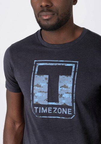 TIMEZONE Koszulka 'Camo Pixel' w kolorze niebieski