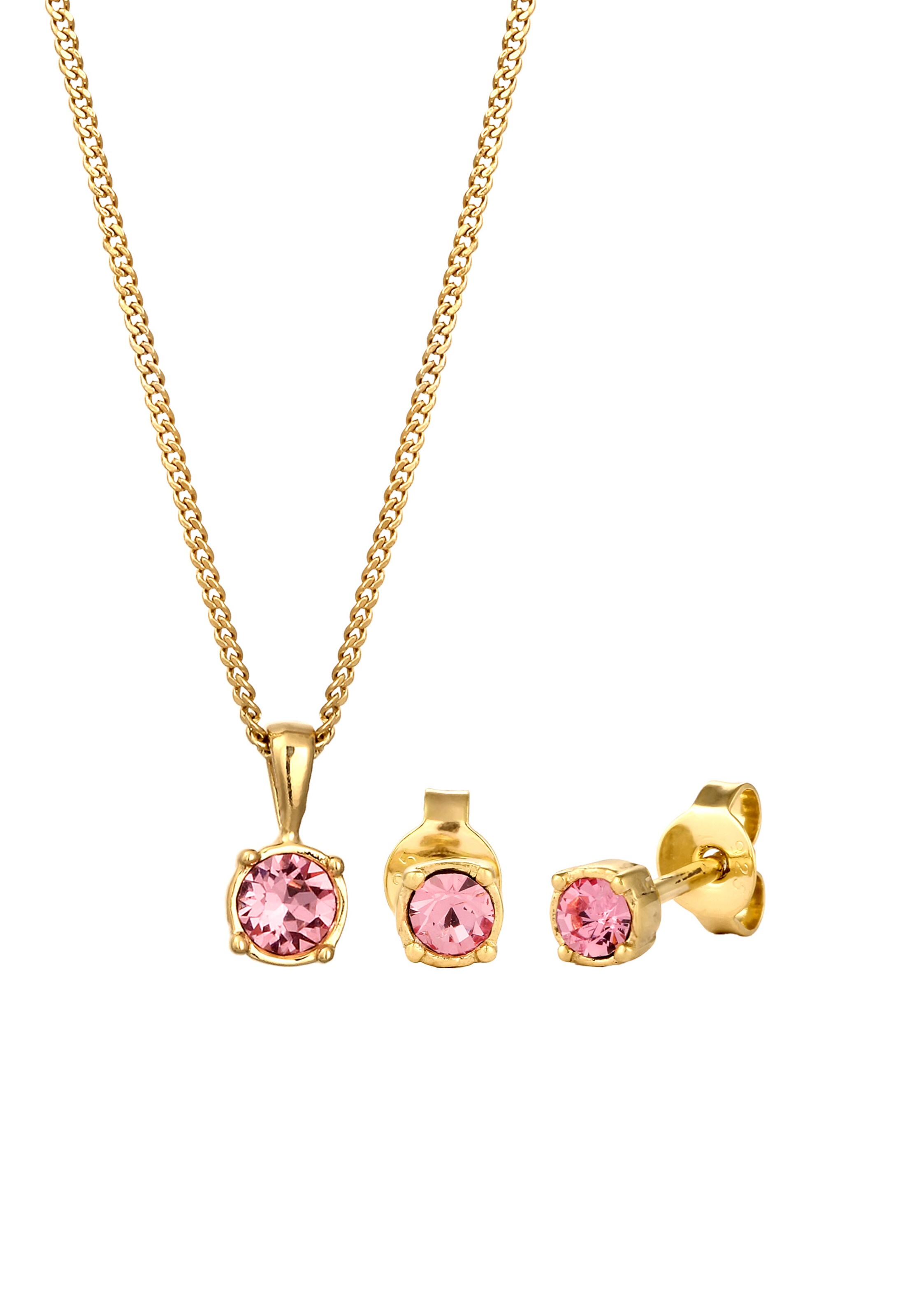 ELLI Jewelry set in Gold: front