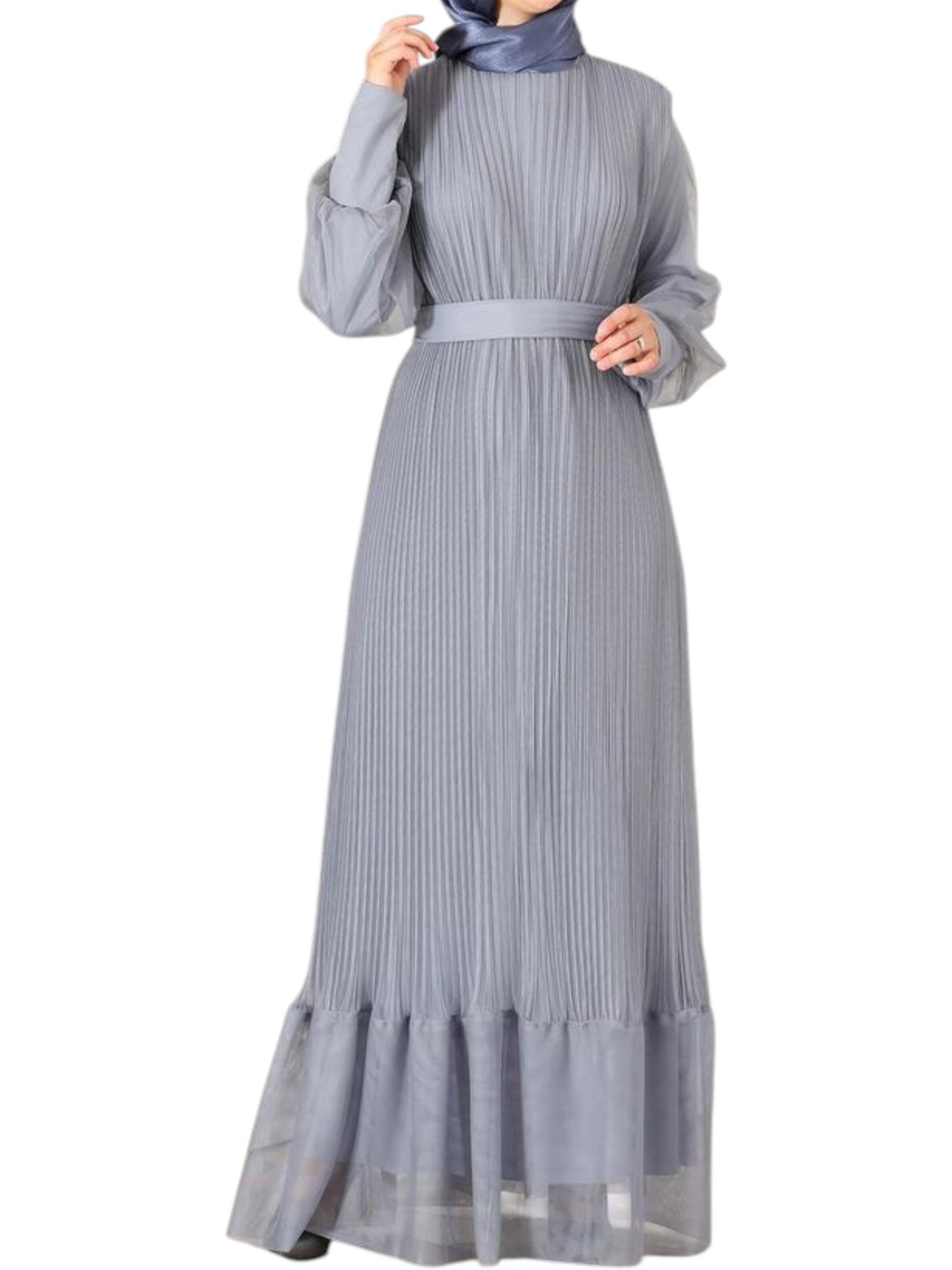 fashionshowcase Festkjole 'BEGÜM' i grå