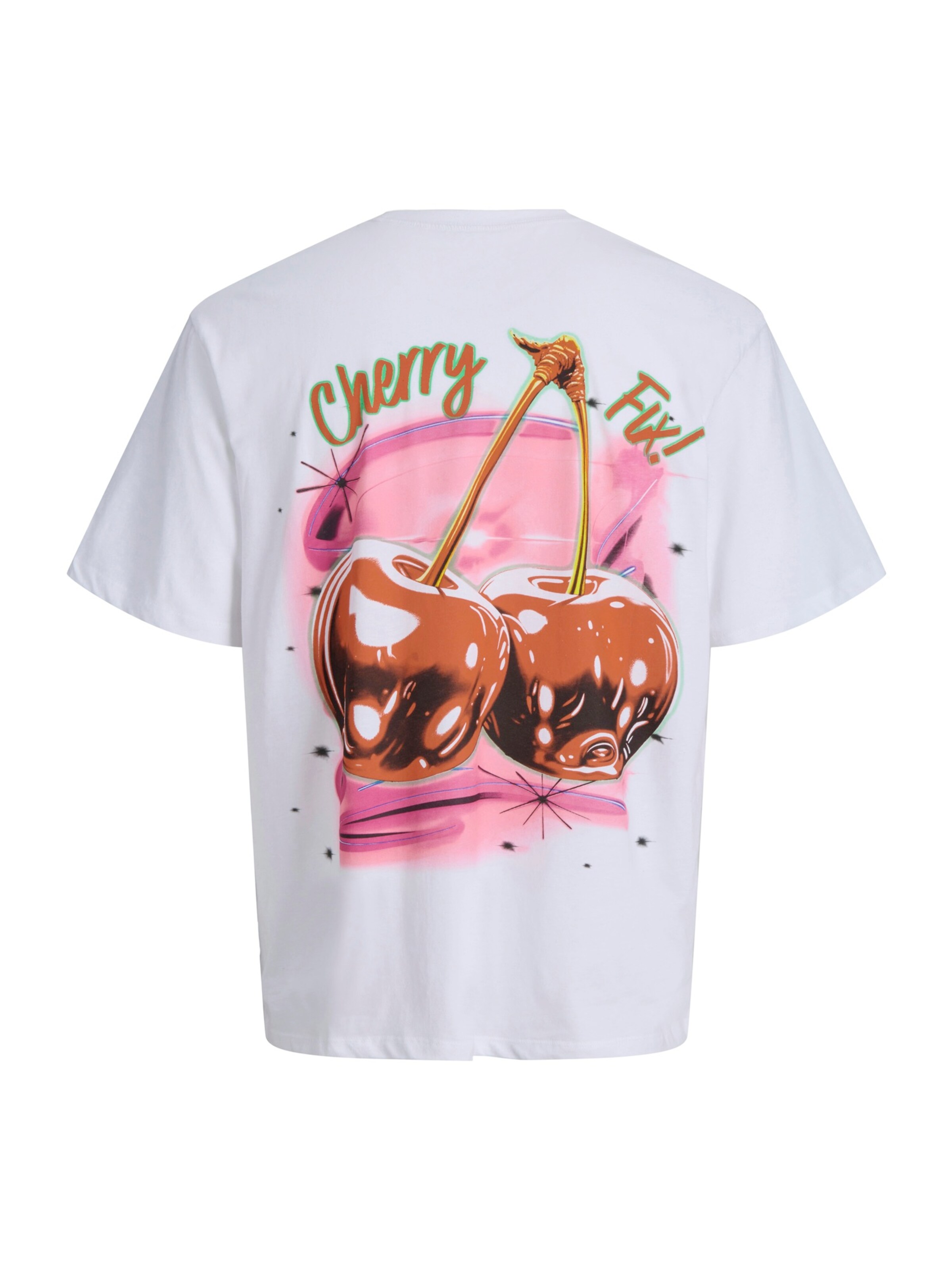 JACK & JONES Majica 'JORAIRBRUSH' | bela barva