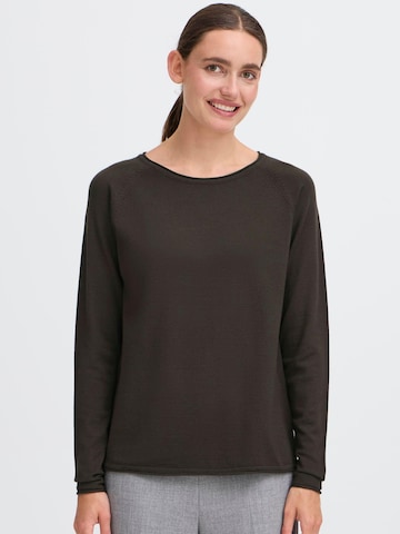 Oxmo - Pullover 'Fkeana' em castanho: frente