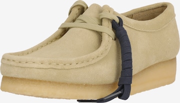 CLARKS Schnürschuhe 'Wallabee Maple Suede' in Beige: Vorderseite