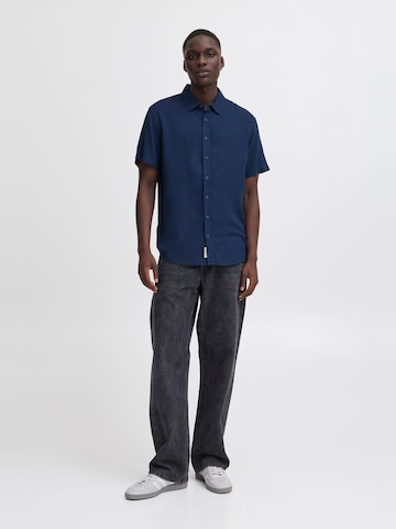 BLEND Regular fit Button Up Shirt ' BHVIC ' in Blue