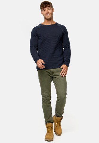 INDICODE JEANS Pullover 'Camilo' in Blau
