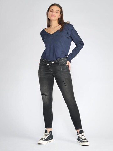 Le Temps Des Cerises Slimfit Jeans in Zwart