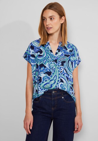 STREET ONE Blouse in Blue: front