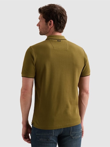 PME Legend - Camiseta 'PME LEGEND - Polo shirt in piqué with zipper closure' en marrón