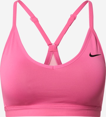 NIKE Sport bh 'Indy' in Roze: voorkant