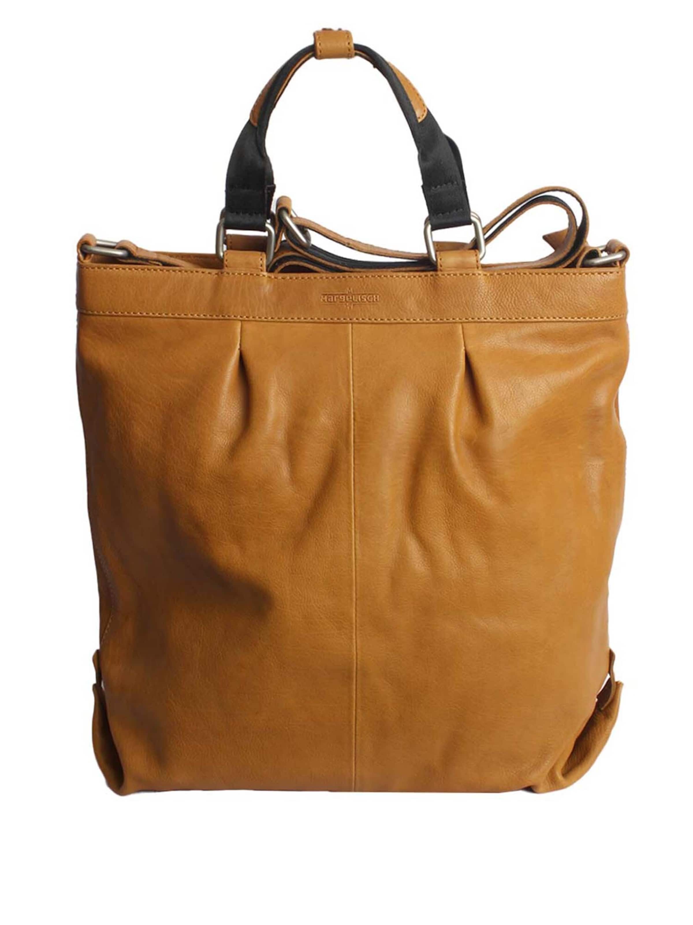 margelisch Schoudertas 'Cedel 1' in Geel: voorkant