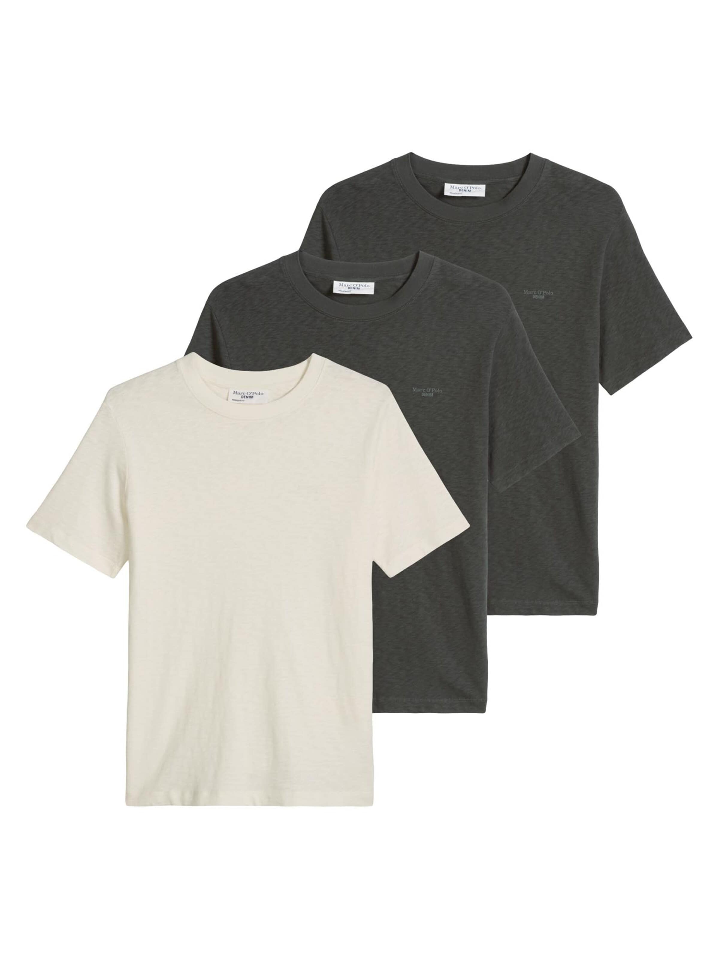Marc O'Polo DENIM Shirt 'Basic' in Grey: front