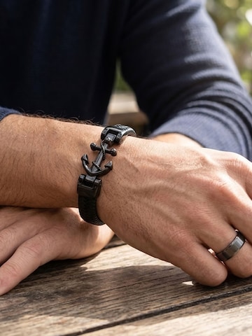 Bracelet 'AHOY MARITIM' UNIQAL en noir
