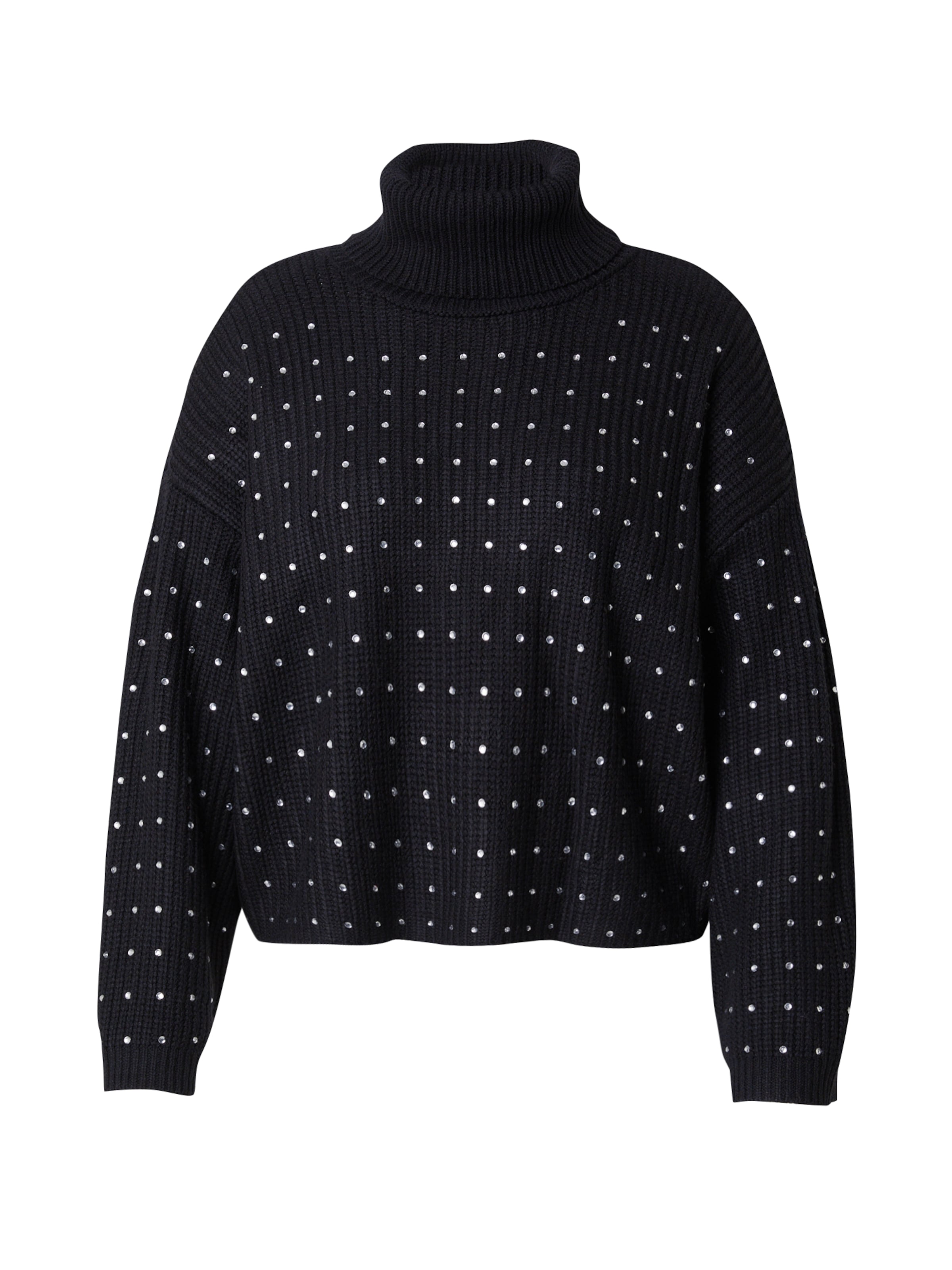 PIECES Curve Pulóver 'PCRAYNEY' - fekete: elől