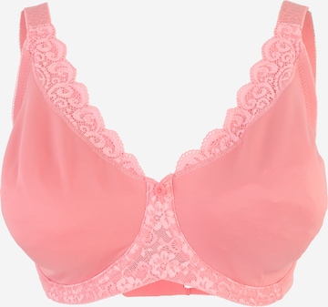 TRIUMPH Бюстгальтер-минимайзер Бюстгальтер 'Amourette' в Ярко-розовый: спереди