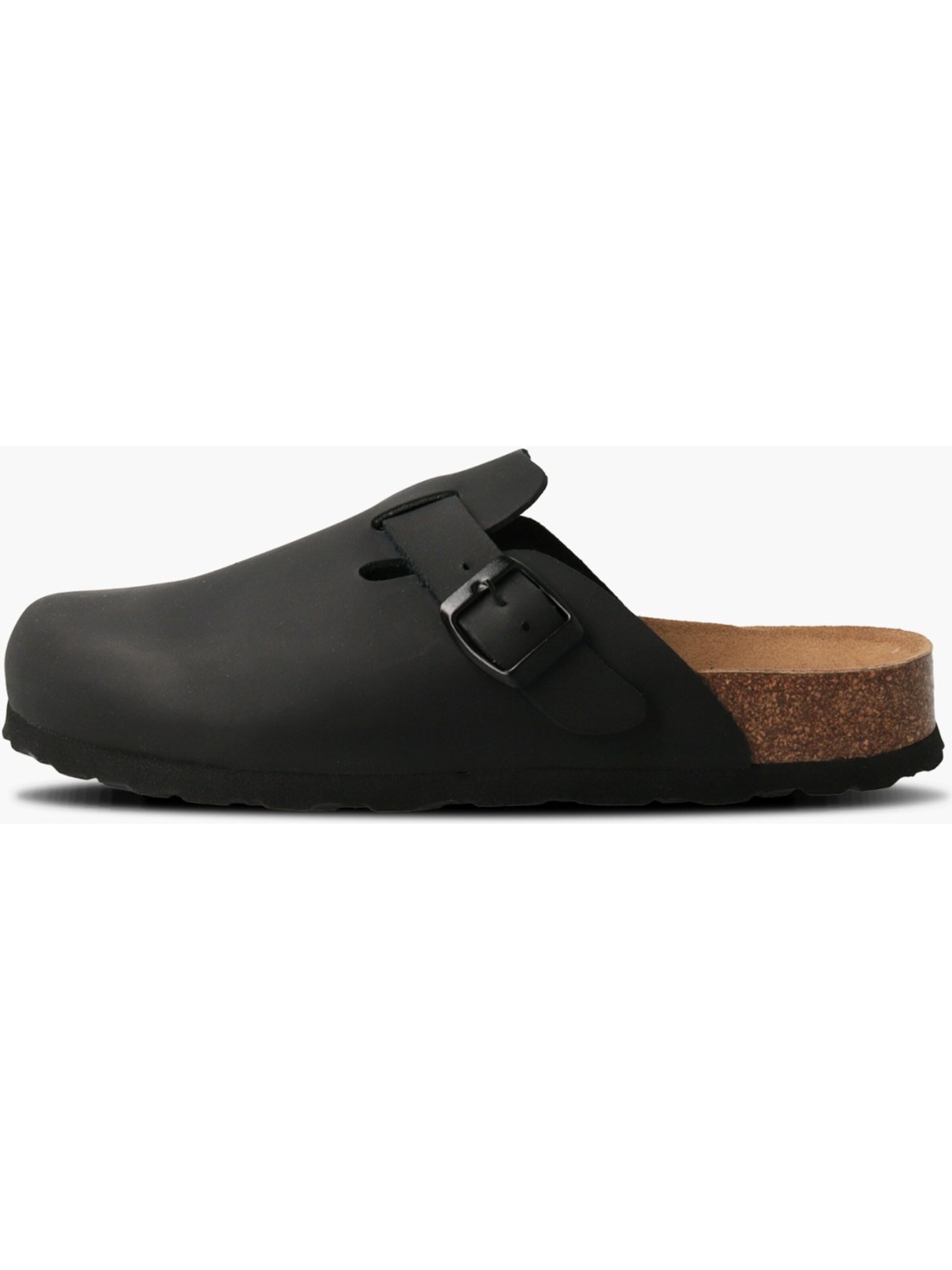 Neu-B Clogs 'Neu-B Baden - Schwarz Leder' in Black: front