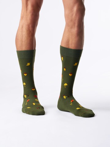 Von Jungfeld Socks 'Signature Icons' in Green