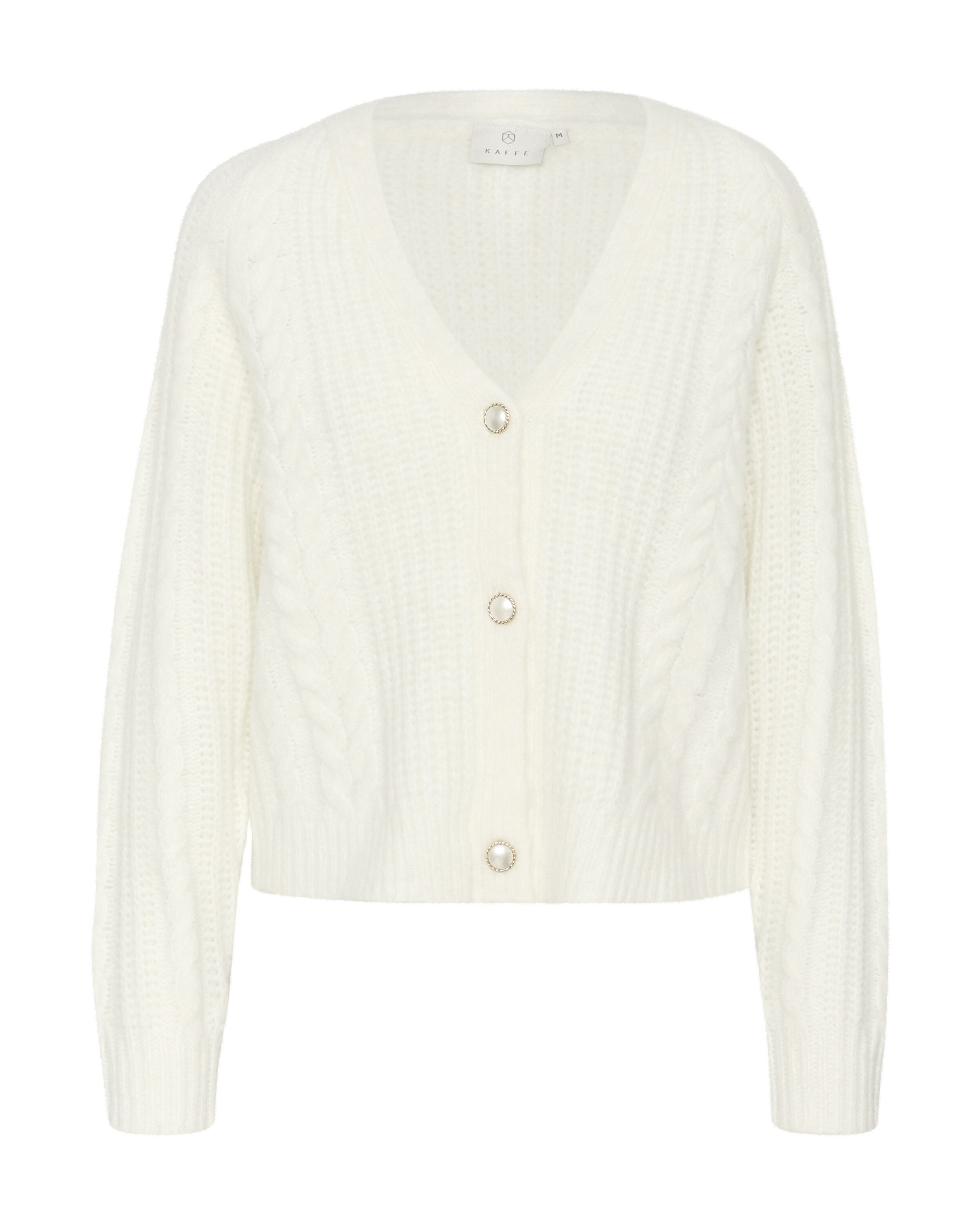 Kaffe Strickjacke 'Smila' in Weiß: Vorderseite