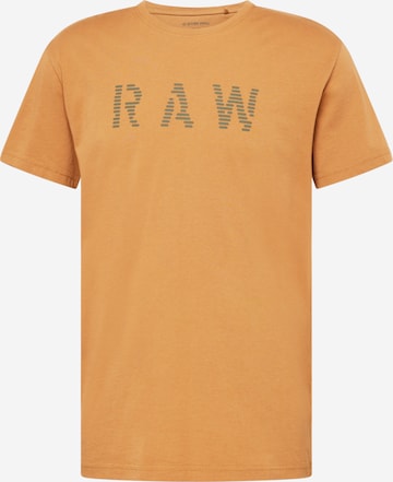 Maglietta di G-Star RAW in marrone: frontale