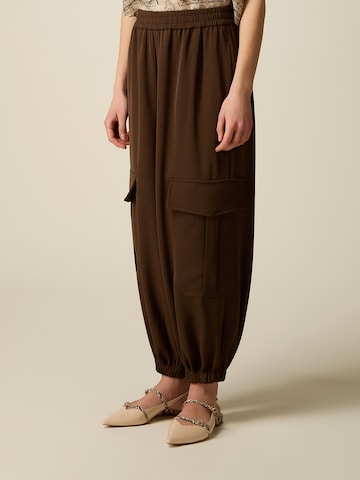 Loosefit Pantalon cargo oltre en marron
