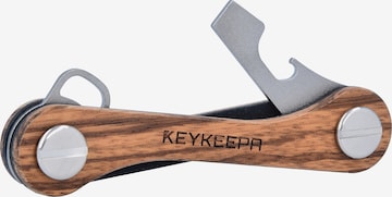 Keykeepa Key Ring 'Wood' in Brown