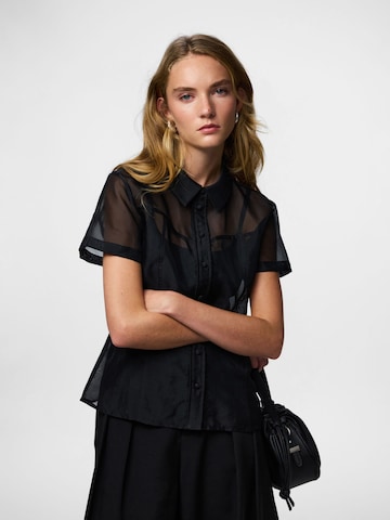 PIECES Blouse 'PCNULLE' in Black: front