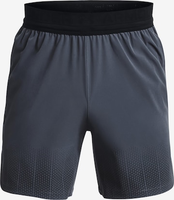 UNDER ARMOUR Regular Workout Pants 'Armour Peak' in Grey: front