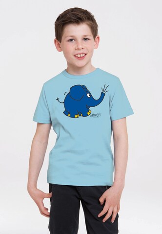 LOGOSHIRT Shirt 'Die Sendung mit der Maus - Elefant Törö' in Blue: front