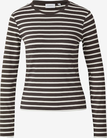 T-shirt COMMA en marron : devant