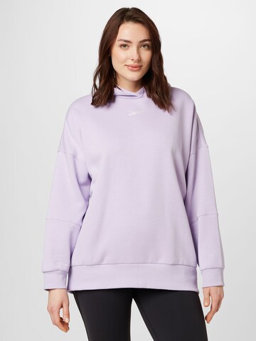 ReebokSportska sweater majica - ljubičasta boja: prednji dio