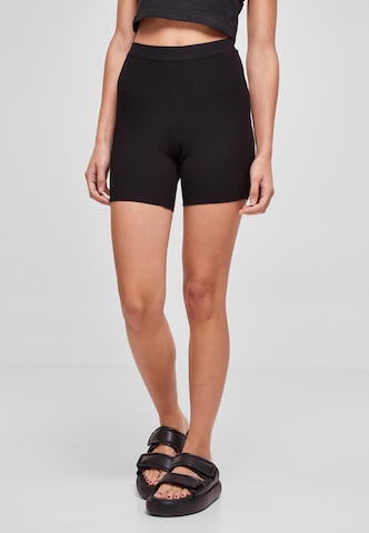 Urban Classics Skinny Shorts in Schwarz