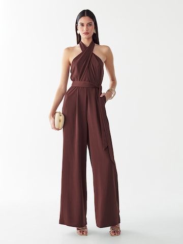 Tuta jumpsuit 'Amerie' di BWLDR in marrone: frontale