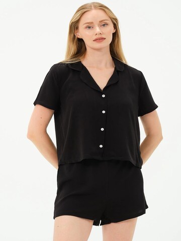 C&City Korte pyjama in Zwart
