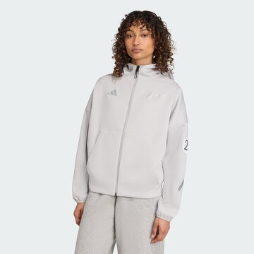 Veste de survêtement 'Mercedes - AMG Petronas Formula One Team' ADIDAS PERFORMANCE en gris : devant